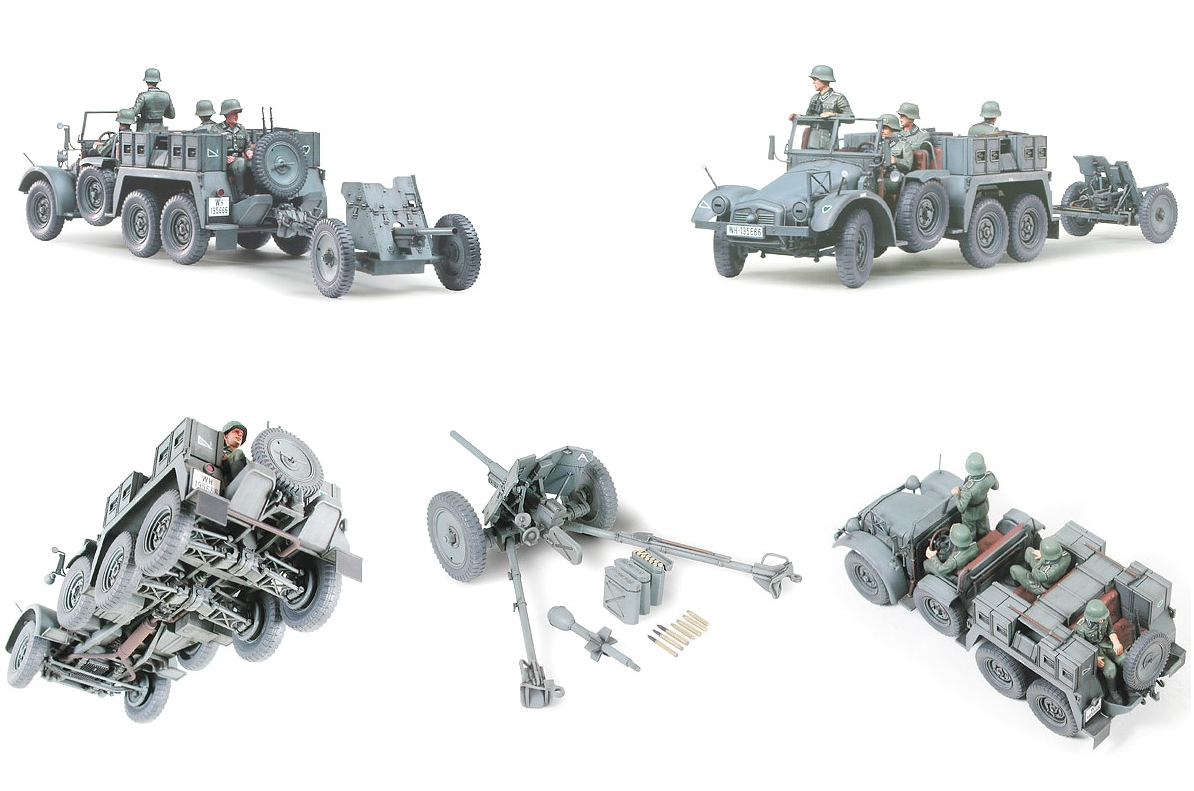 TAMIYA - 1/35 Krupp Towing Truck with 37mm Pak