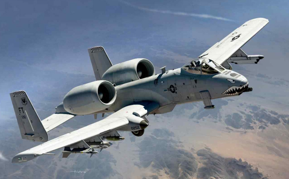 Academy 1:48 USAF A-10C Thunderbolt II "75th FS Flying Tigers" Fighter Aircraft