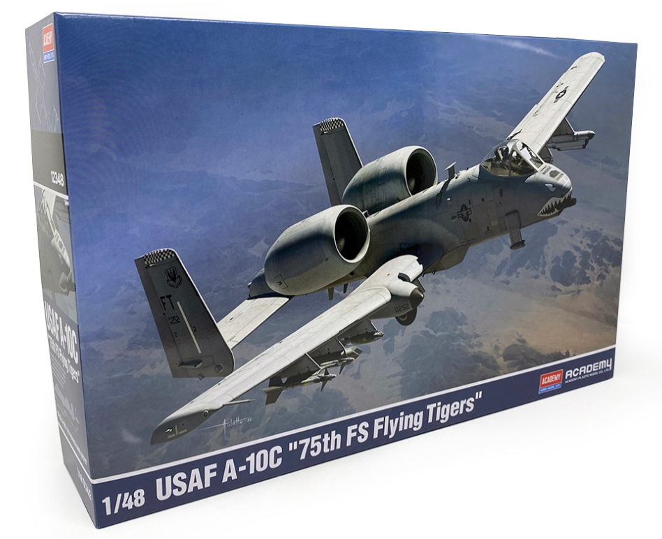 Academy 1:48 USAF A-10C Thunderbolt II "75th FS Flying Tigers" Fighter Aircraft