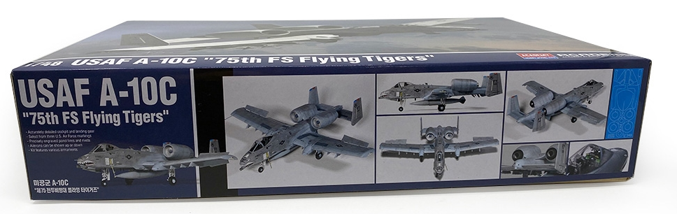 Academy 1:48 USAF A-10C Thunderbolt II "75th FS Flying Tigers" Fighter Aircraft