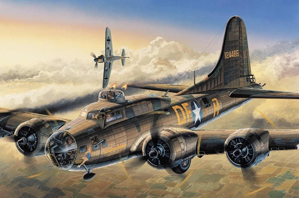 Academy 1:72 USAAF B-17F Memphis Belle Heavy Bomber Aircraft