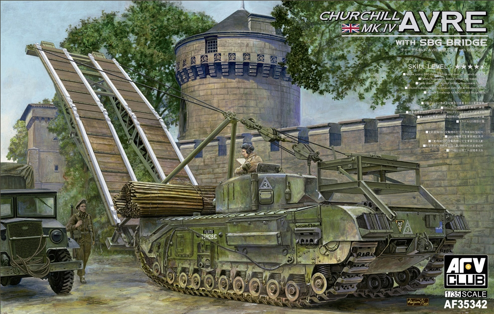 Academy 1:35 British Army Churchill Mk IV AVRE w/ SBG Bridge