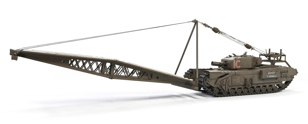 Academy 1:35 British Army Churchill Mk IV AVRE w/ SBG Bridge