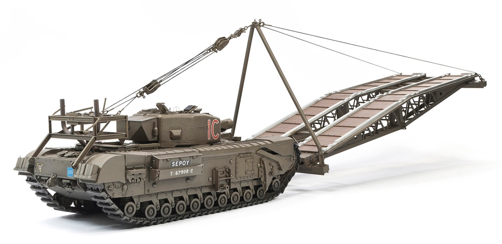 Academy 1:35 British Army Churchill Mk IV AVRE w/ SBG Bridge