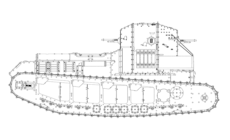 Academy 1:35 WWI Medium Tank Mk A Whippet