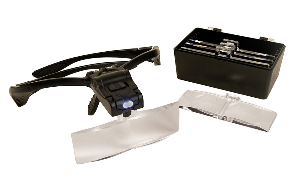 LED Head Magnifier with 5 Lenses