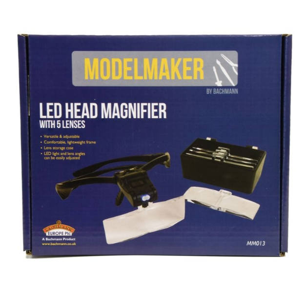 LED Head Magnifier with 5 Lenses