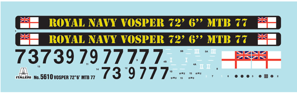 ITALERI 1/35 VOSPER 72''6' MTB 77 PRM EDITION