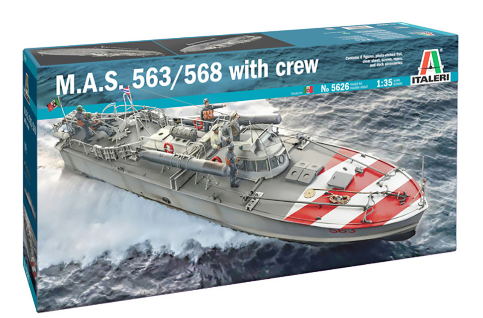 ITALERI 1/35 M.A.S. 568 4a Serie with crew