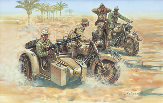 ITALERI 1/72 German Motorcycles (WWII)
