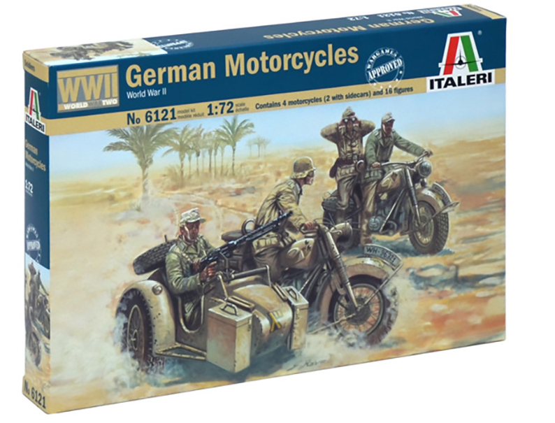 ITALERI 1/72 German Motorcycles (WWII)