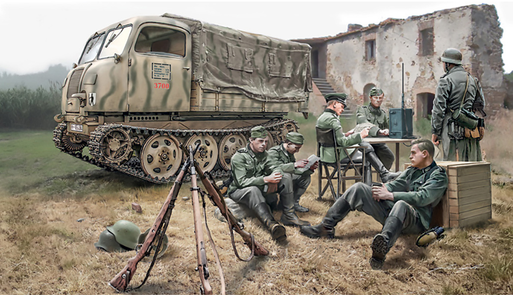 ITALERI 1/35 STEYR RSO/01 WITH GERM. SOLDIERS