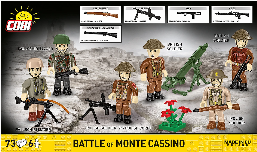 Cobi Battle of Monte Cassino brick models