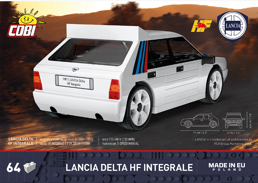 Cobi Lancia Delta HF Integrale 1:35 brick model