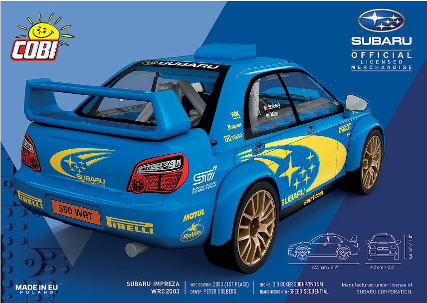 Cobi Subaru Impreza WRC 2003 1:35 brick model