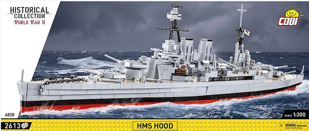 Cobi HMS Hood 1:300 brick model