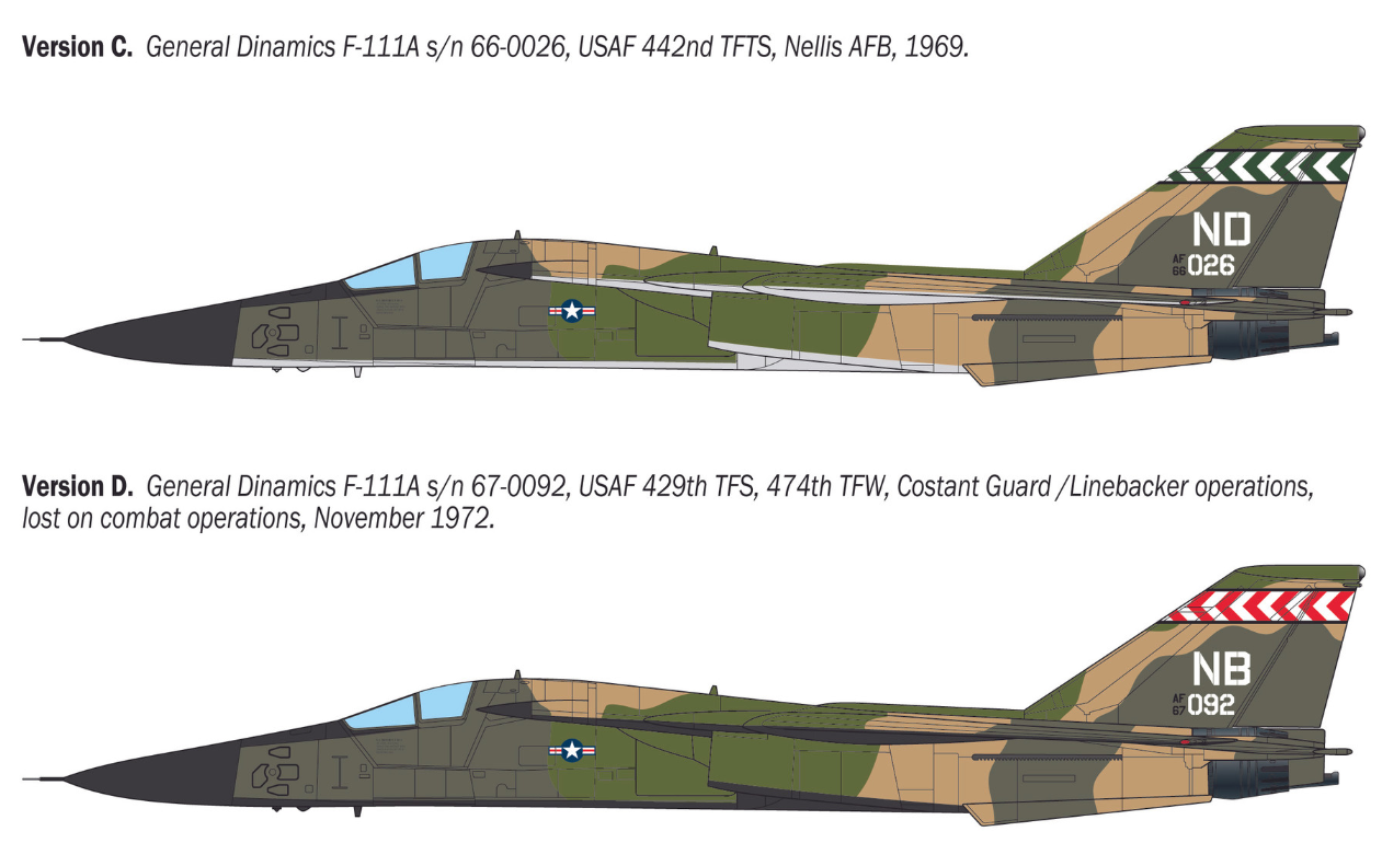 ITALERI 1/72 General Dynamics F-111A Aardvark