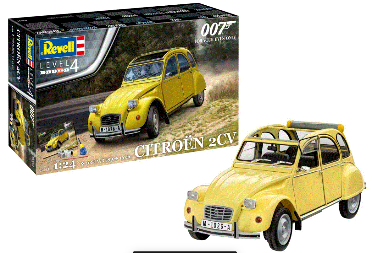 Revell 05663 1/24 James Bond Citroen 2CV Gift Set Kit