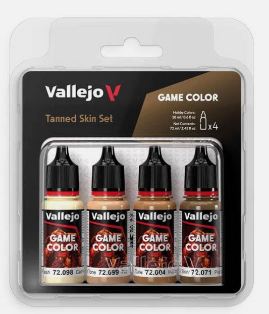 Vallejo Game Color Set – Tanned Skin Colors (x4)