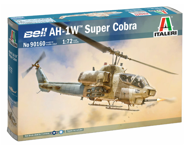 ITALERI 1/72 Bell AH-1W SuperCobra Attack Helicopter