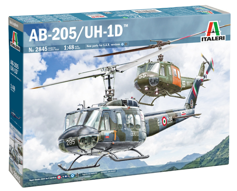 ITALERI 1/48 AB.205 / UH-1D "SAR" Search & Rescue Helicopter