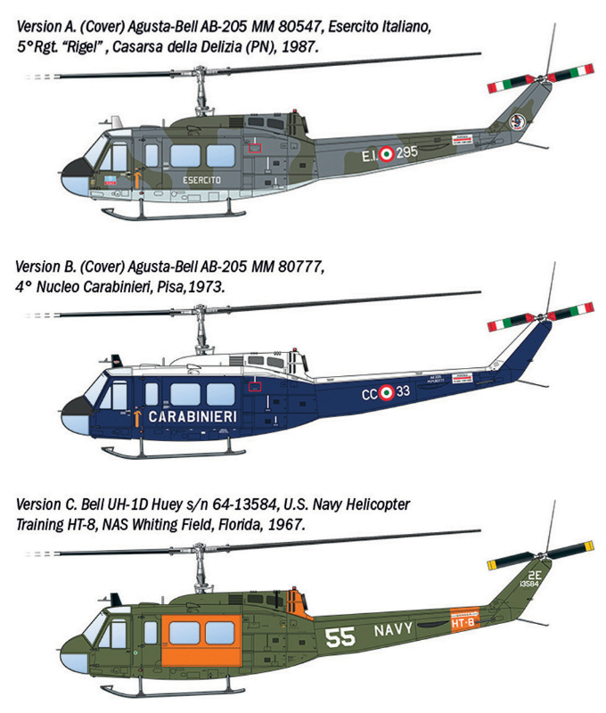 ITALERI 1/48 AB.205 / UH-1D "SAR" Search & Rescue Helicopter