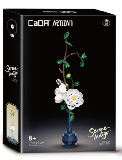 Oriental Floral Art: Serene Indigo - 324 pcs