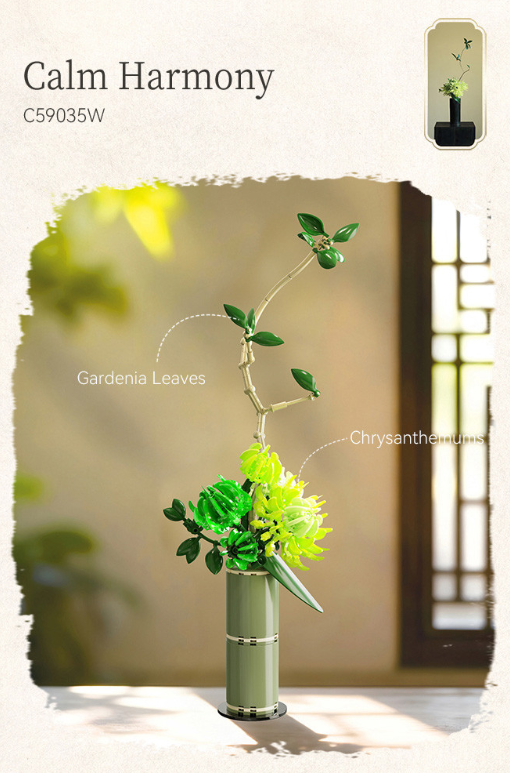 Oriental Floral Art: Calm Harmony - 299 pcs