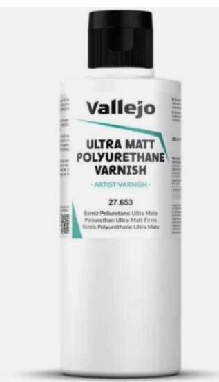 Vallejo 27653 200ml - Ultra Matt Varnish - Polyurethane