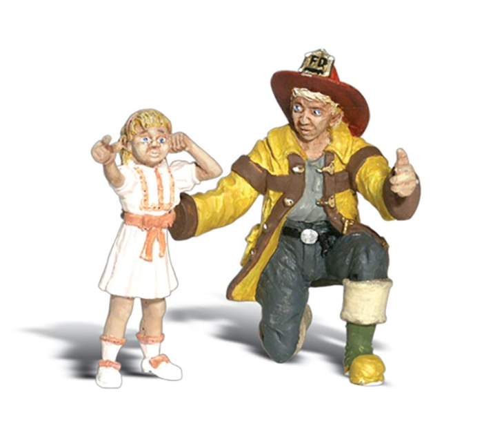 Woodland Scenic -  A2539 Fireman Bill And Betsy