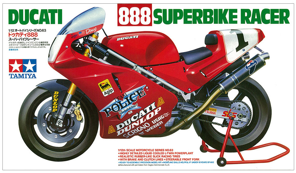 TAMIYA 1/12 Ducati 888 Superbike