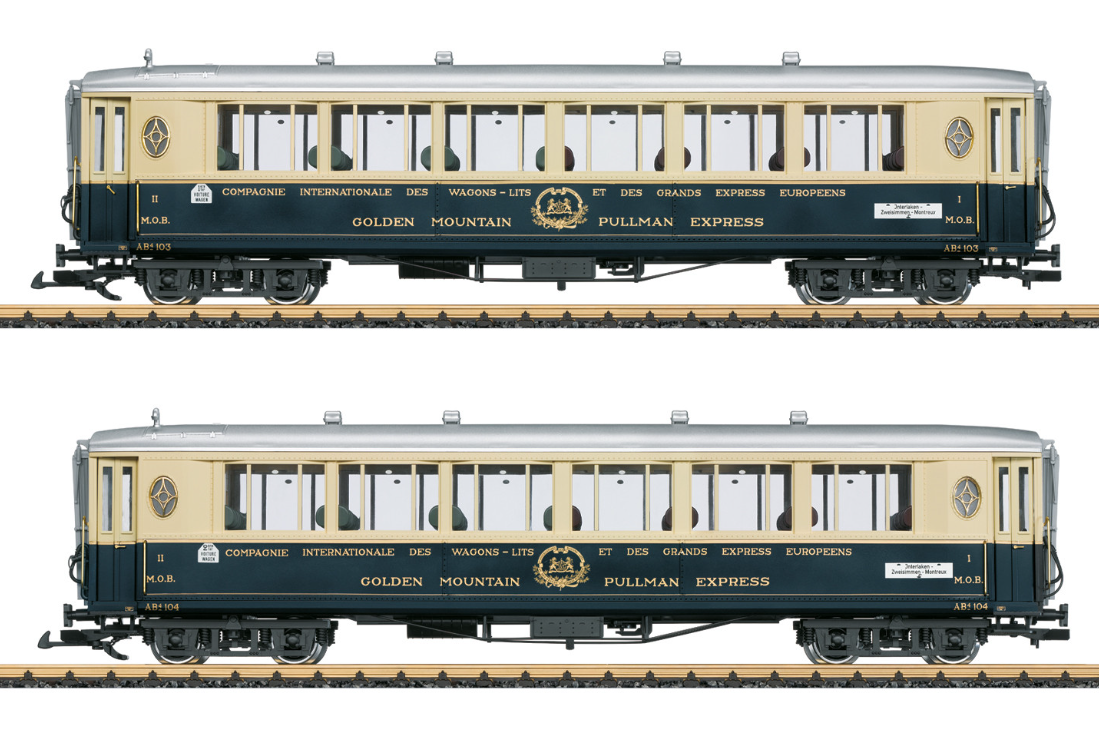 LGB Golden Mountain Pullman Express Passenger Car Set 1