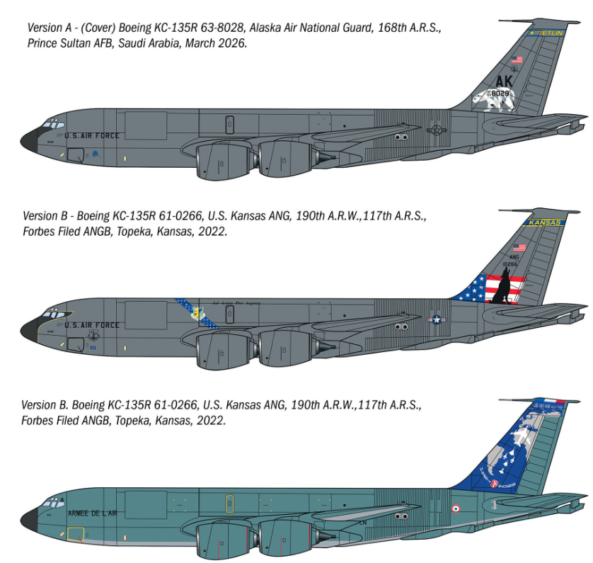 ITALERI 1/72 KC-135 R/FR Stratotanker Aerial Refuelling Aircraft