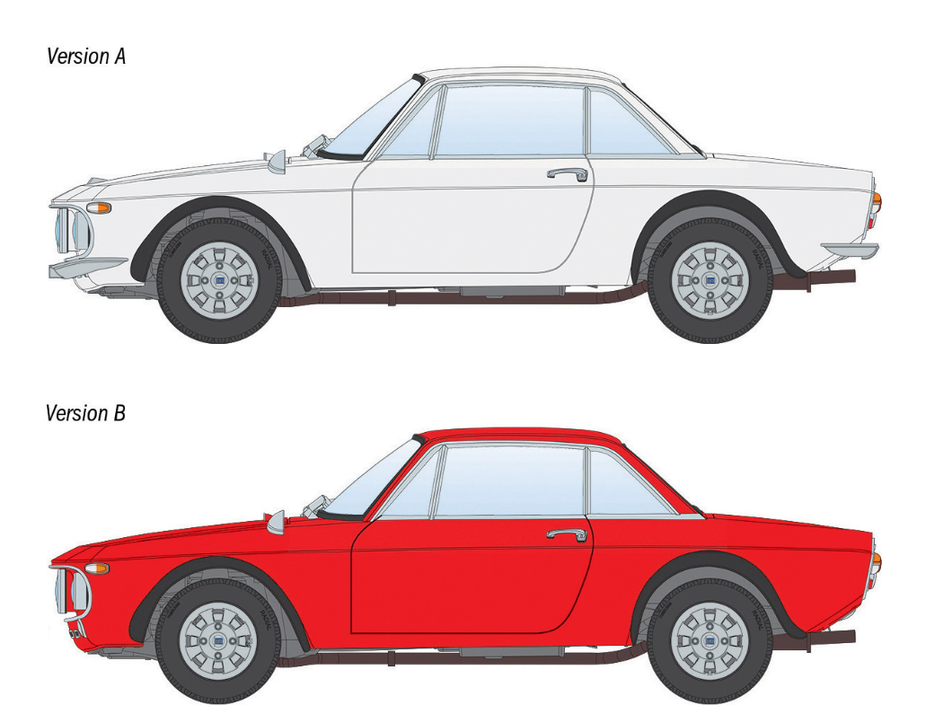 ITALERI 1/24 Lancia Fulvia Coupé 1.6 HF ‘Fanalone’