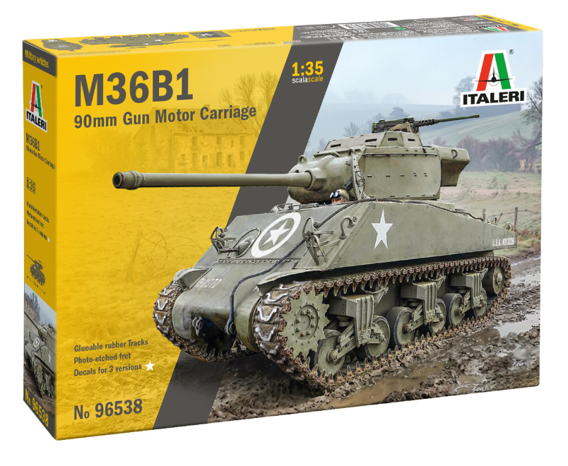 ITALERI 1/35 90mm GMC M36B1 Tank Destroyer
