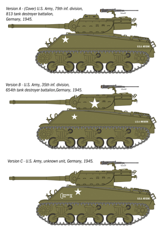 ITALERI 1/35 90mm GMC M36B1 Tank Destroyer