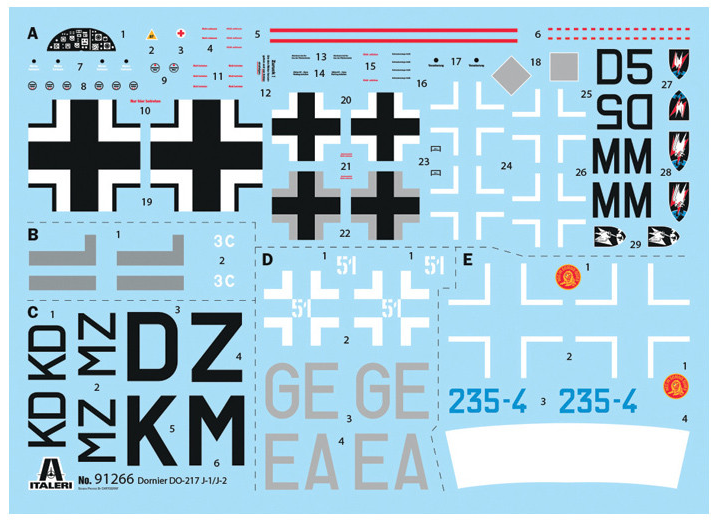 ITALERI 1/72 Dornier Do 217 J1/J2 Nachtjäger