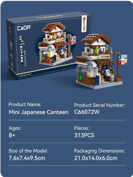 Mini Japanese Style Canteen - 313 pcs
