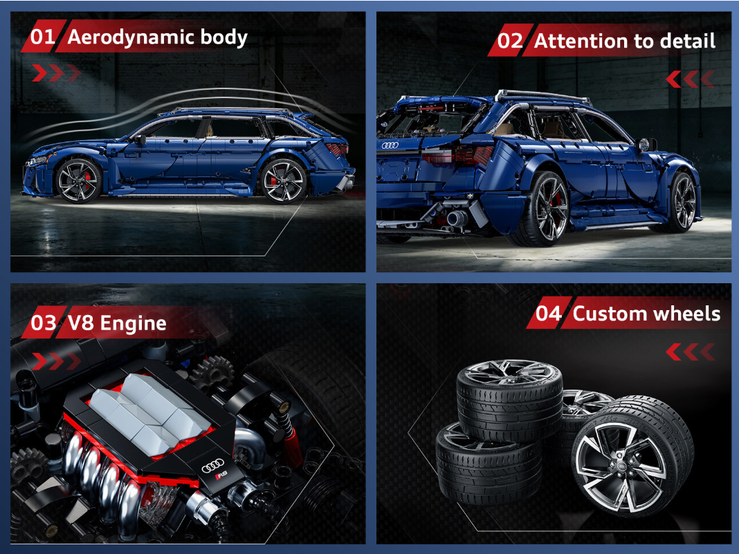 Audi 1:8 RS 6 Avant (2019) - 4663 pcs