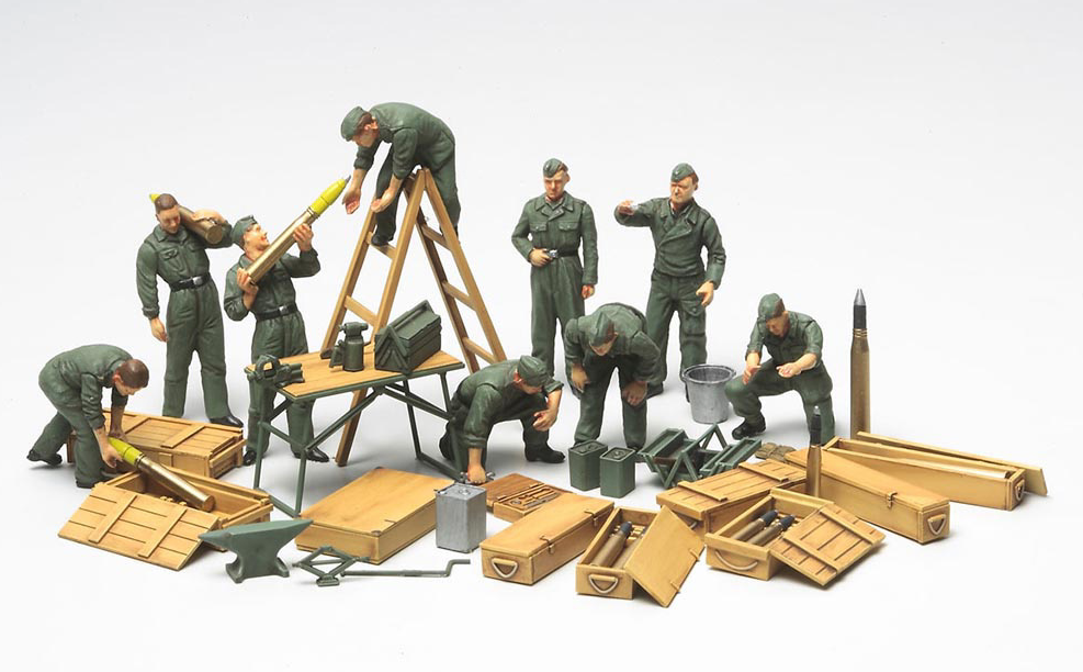 Tamiya - 1/48 TANK CREW FIELD MAINTENANCE
