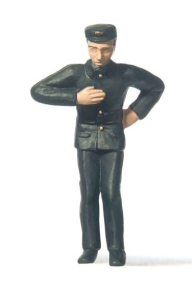 Merten Standing Engineer with Arm Out Window