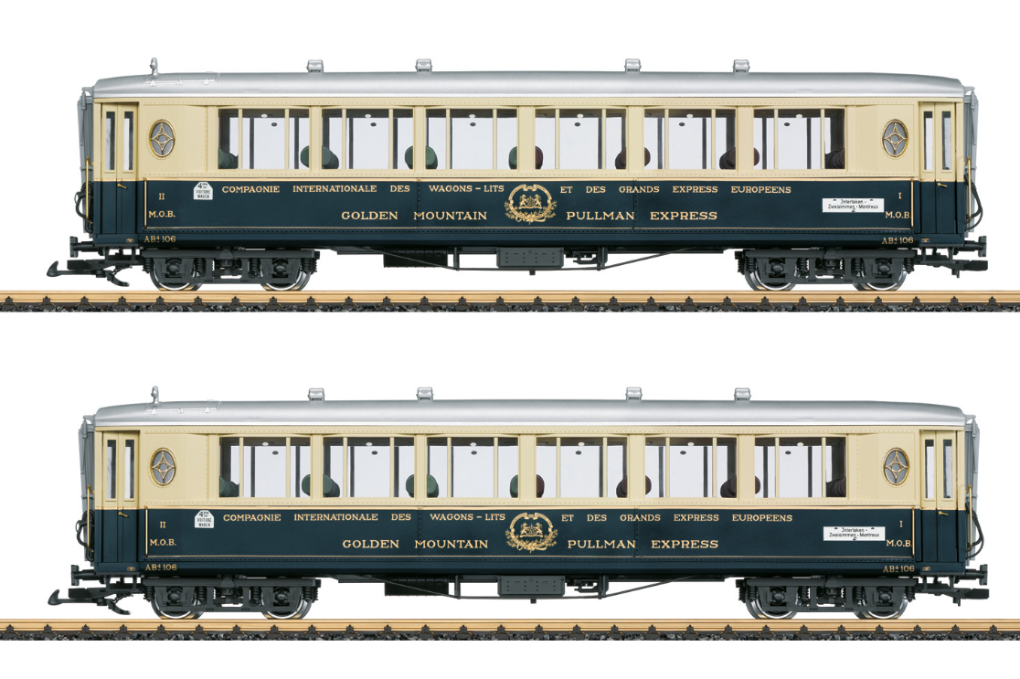 LGB Golden Mountain Pullman Express Passenger Car Set 2