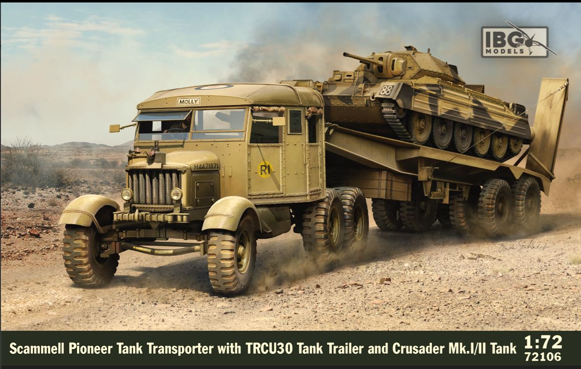 IBG 72106 1/72 – Scammell Tank Transporter with TRCU30 Trailer and Crusader Mk.I/II