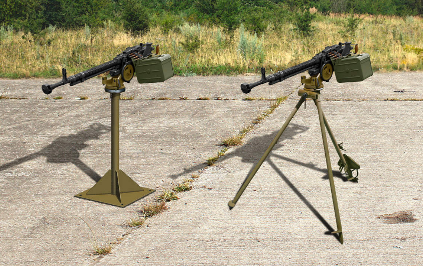 DShKM Heavy Machine Gun with Support/Tripod