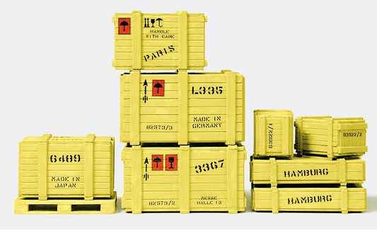 Preiser 45200 Crates (8) and Pallet Kit