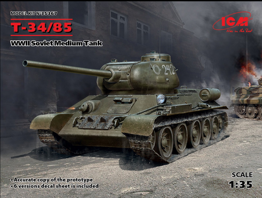 Т-34-85, WWII Soviet Medium Tank ICM35367