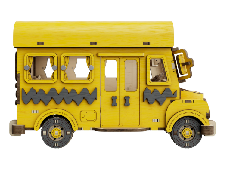 Puremind - Peanuts™ Snoopy Yellow School Bus