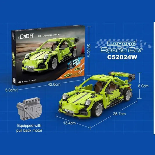 1:18 Pull back racing car - 387pcs. - C52024W