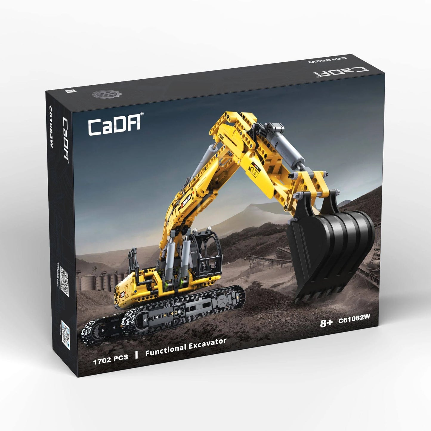 Fully Functional Excavator RC brick model kit - 1702pcs - C61082W